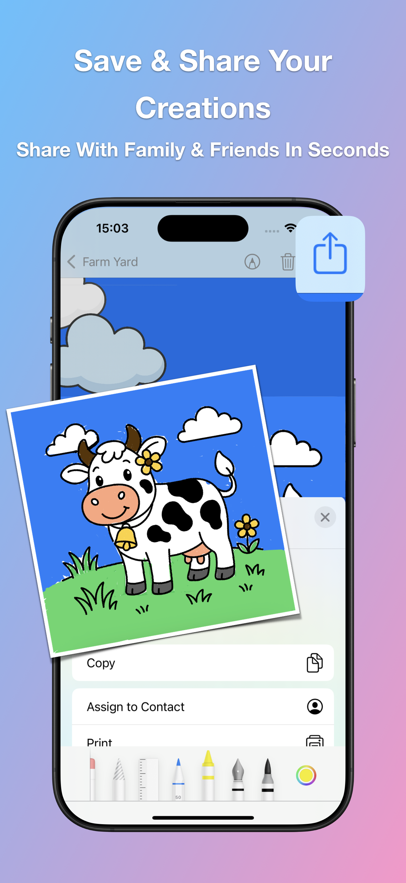 Smarty Colours pack selection screen